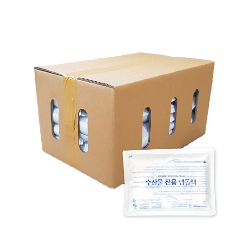 [무배/15x20cm] 수산물 전용 냉동팩 1박스 55개